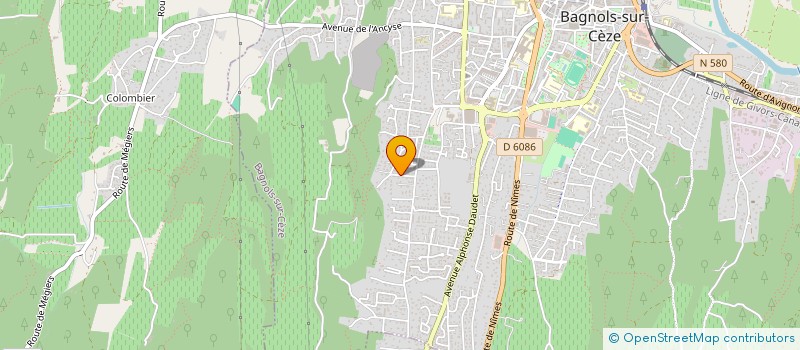 localisation de l'entreprise VAL DE CEZE BOIS  BAGNOLS-SUR-CEZE