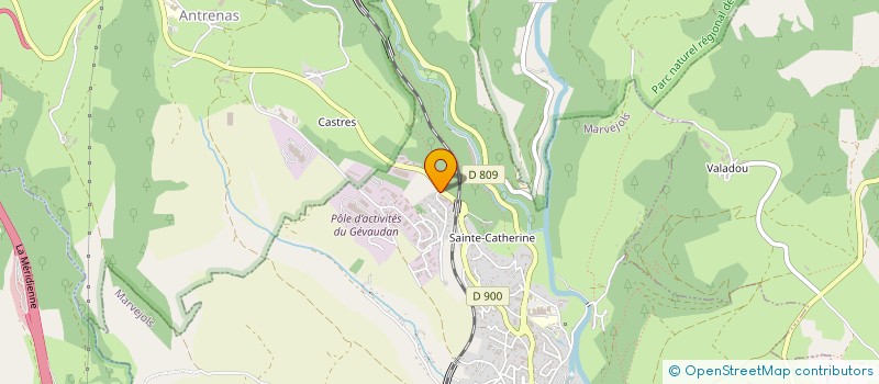 localisation de l'entreprise VAL DE CHAZE  MARVEJOLS