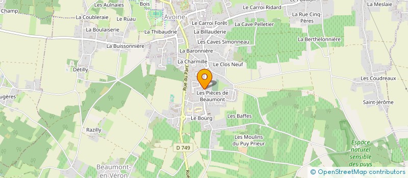 localisation de l'entreprise VAL DE CHER  BEAUMONT-EN-VERON