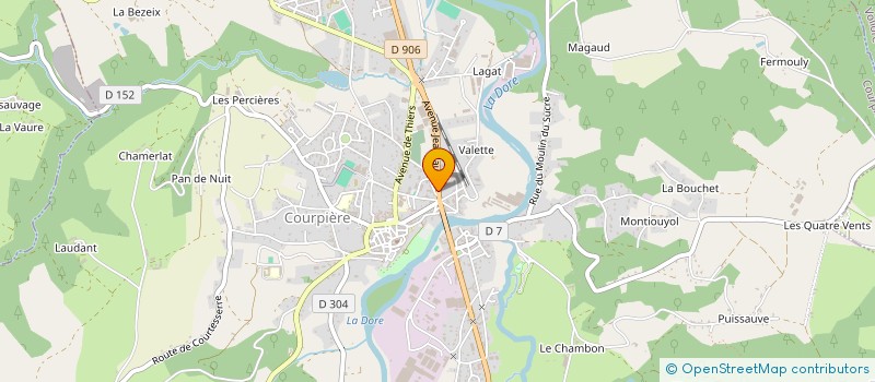 localisation de l'entreprise VAL DE DORE IMMOBILIER à COURPIERE