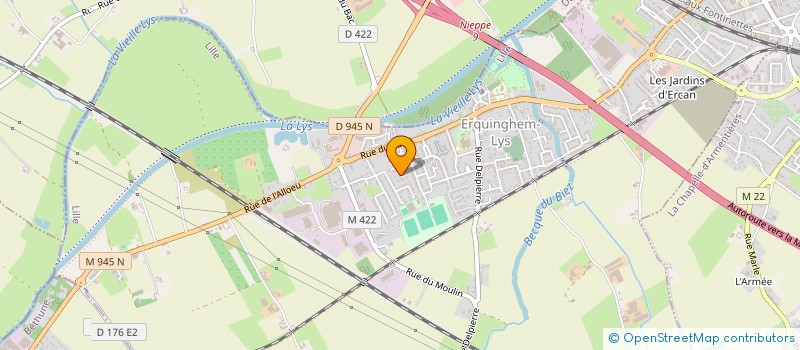 localisation de l'entreprise VAL DE FLANDRES  ERQUINGHEM-LYS