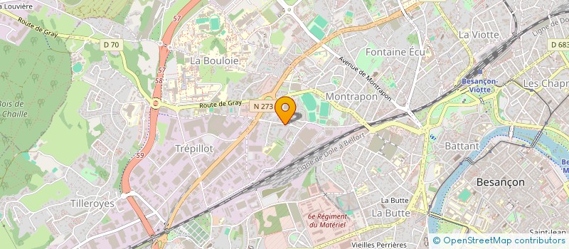 localisation de l'entreprise VAL DE FLORE  BESANCON