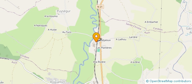 localisation de l'entreprise VAL DE GASCOGNE  SAINTE-CHRISTIE