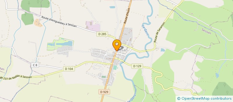 localisation de l'entreprise VAL DE GERS OPTIQUE à SEISSAN