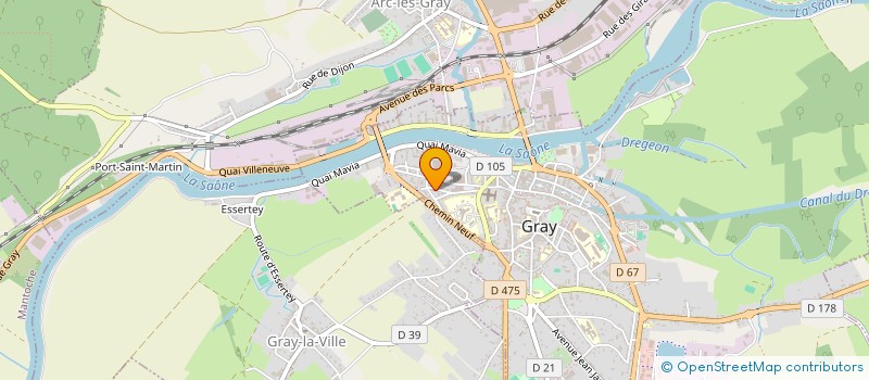 localisation de l'entreprise VAL DE GRAY MARATHON  GRAY