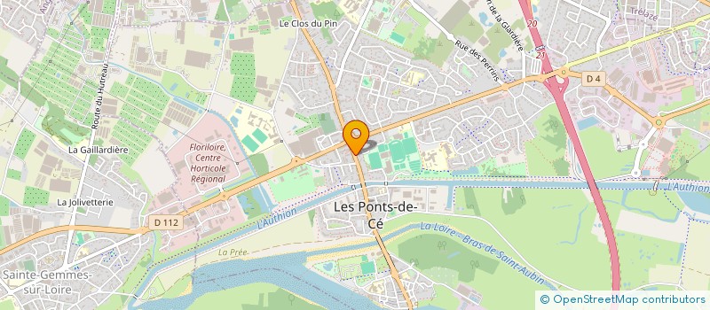 localisation de l'entreprise VAL DE LOIRE  LES PONTS-DE-CE