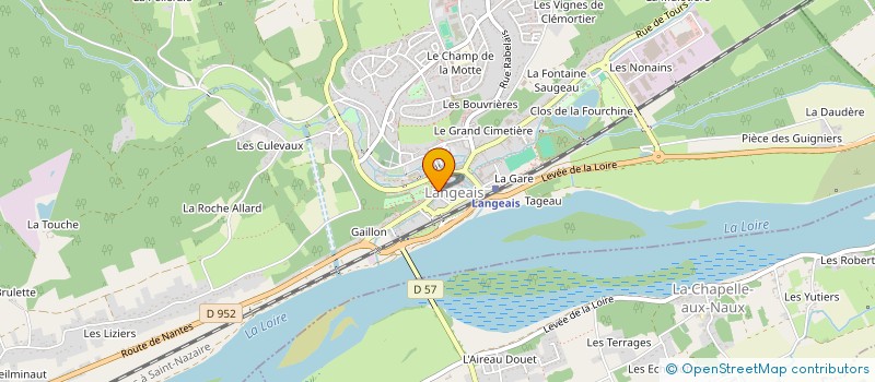 localisation de l'entreprise VAL DE LOIRE  LANGEAIS