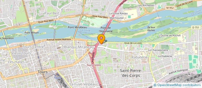 localisation de l'entreprise VAL DE LOIRE DISTRIBUTION  SAINT-PIERRE-DES-CORPS