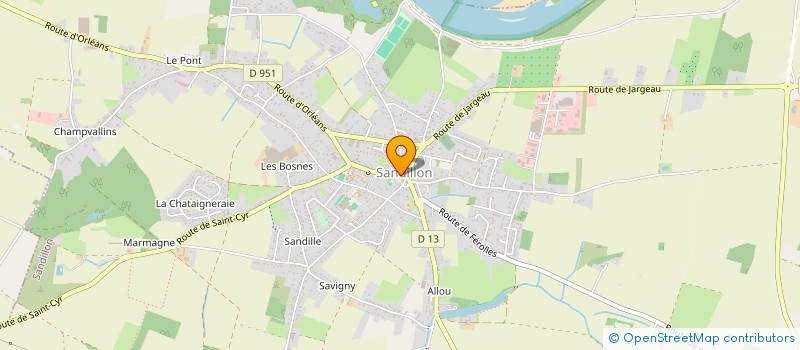 localisation de l'entreprise VAL DE LOIRE DPE DIAGNOSTICS IMMOBILIERS à SANDILLON