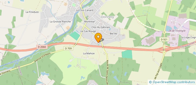 localisation de l'entreprise VAL DE LOIRE ENVIRONNEMENT à DONNERY