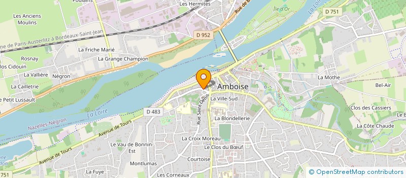 localisation de l'entreprise VAL DE LOIRE SANTE  AMBOISE