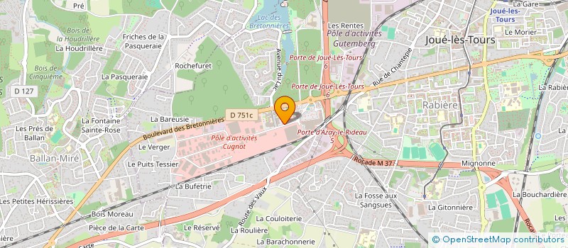 localisation de l'entreprise VAL DE LOIRE SOLOGNE TRAVAUX PUBLICS  JOUE-LES-TOURS