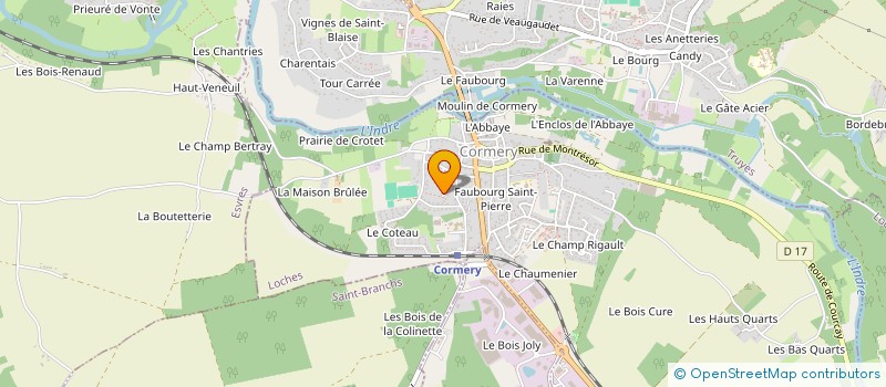 localisation de l'entreprise VAL DE LOIRE TRAVAUX à CORMERY