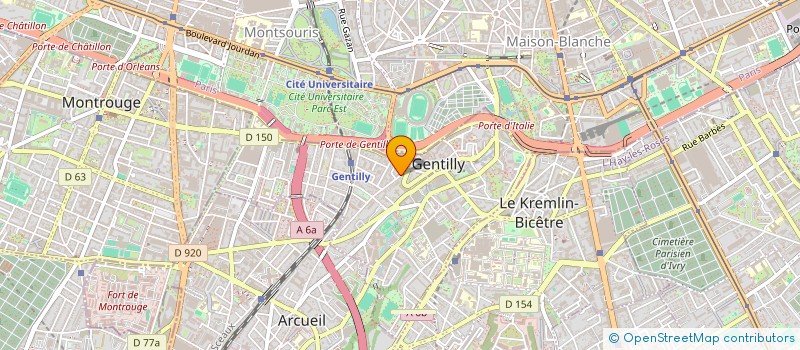 localisation de l'entreprise VAL DE MARNE OUEST à GENTILLY