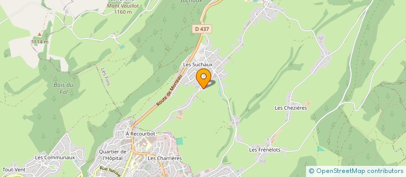 localisation de l'entreprise VAL DE MORTEAU PAYSAGE à LES FINS