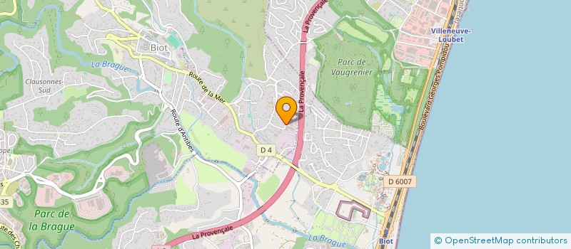 localisation de l'entreprise VAL DE POME  BIOT