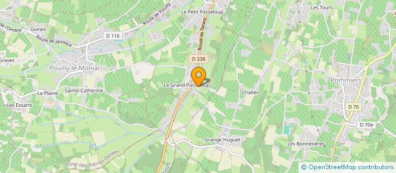 localisation de l'entreprise VAL DE SAONE  PORTE DES PIERRES DOREES