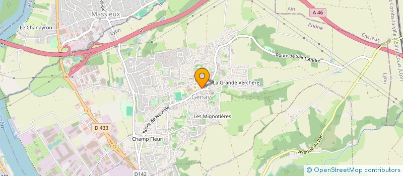 localisation de l'entreprise VAL DE SAONE ETANCHEITE à GENAY