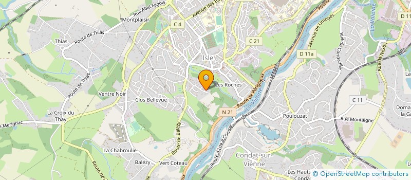 localisation de l'entreprise VAL DE VIENNE à ISLE