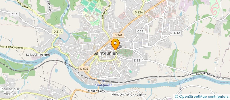 localisation de l'entreprise VAL DE VIENNE IMMOBILIER à SAINT-JUNIEN