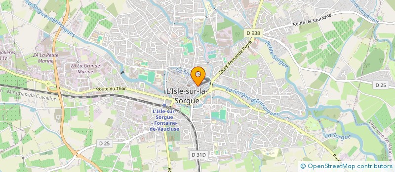 localisation de l'entreprise VAL DECO à L'ISLE-SUR-LA-SORGUE