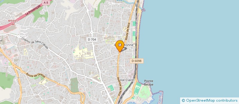 localisation de l'entreprise VAL DENT SCI  VALLAURIS