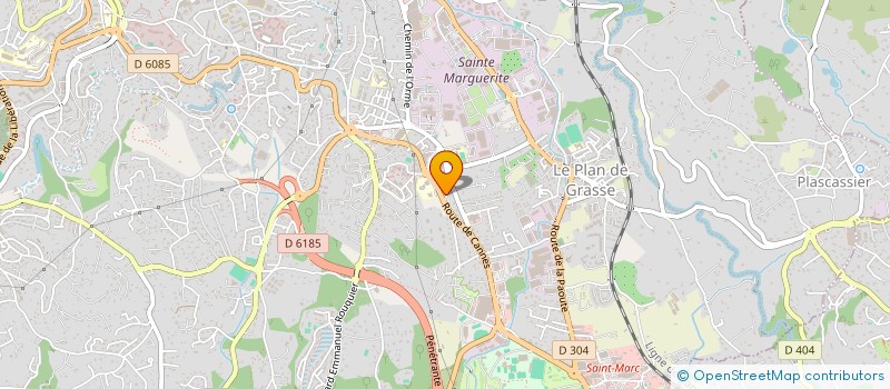 localisation de l'entreprise VAL DES ORANGERS à GRASSE