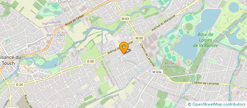 localisation de l'entreprise VAL DES PINS 31  TOURNEFEUILLE