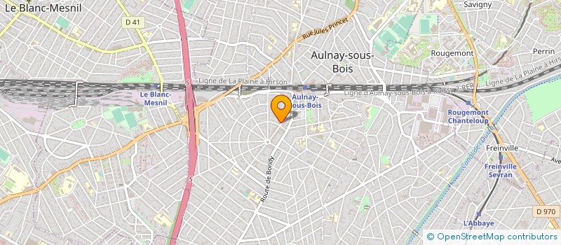 localisation de l'entreprise VAL DISTRIB  AULNAY-SOUS-BOIS