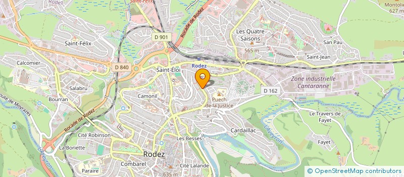 localisation de l'entreprise VAL'DOC à RODEZ