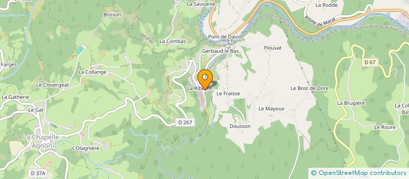 localisation de l'entreprise VAL DORE GESTION  LA CHAPELLE AGNON