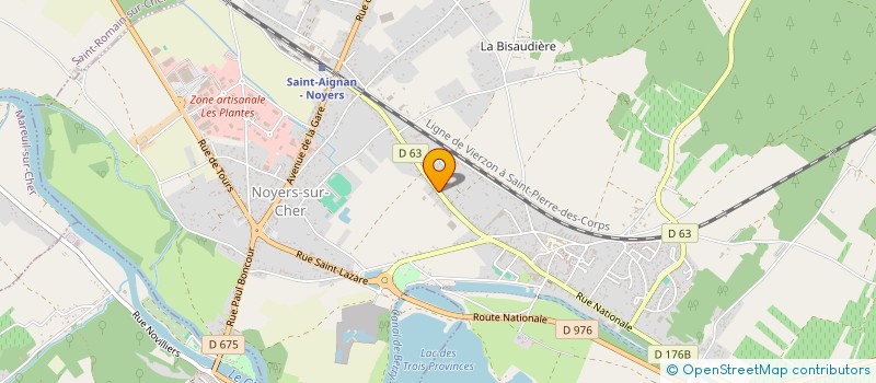 localisation de l'entreprise VAL DU CHER GENIE CIVIL  NOYERS-SUR-CHER
