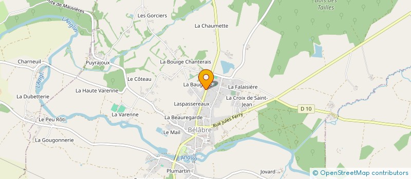 localisation de l'entreprise VAL'ELEC à BELABRE