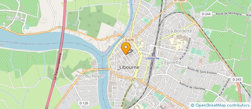 localisation de l'entreprise VAL'ELEGANCE à LIBOURNE