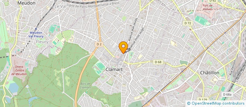 localisation de l'entreprise VAL ESTHETIQUE à CLAMART