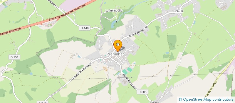 localisation de l'entreprise VAL ET FRED  PREMILHAT