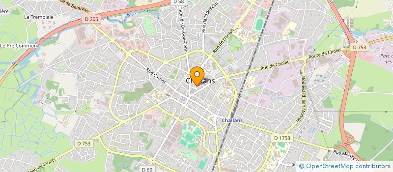 localisation de l'entreprise VAL ET JEFF à CHALLANS