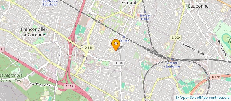 localisation de l'entreprise VAL ET PIERRE à ERMONT