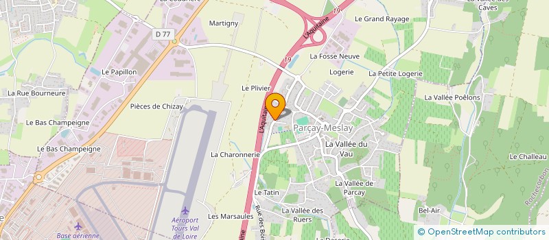 localisation de l'entreprise VAL EUROPE TRANSPORT  PARCAY-MESLAY