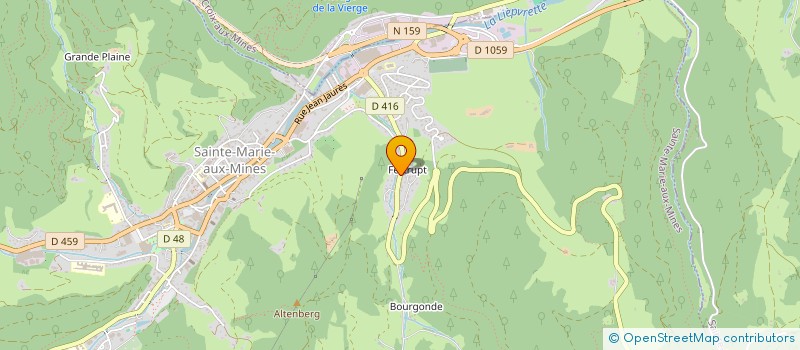 localisation de l'entreprise VAL FERTRUPT  SAINTE-MARIE-AUX-MINES