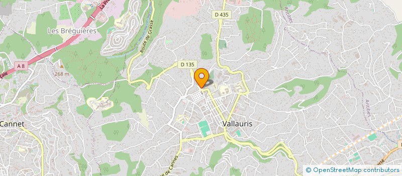 localisation de l'entreprise VAL'FEU à VALLAURIS