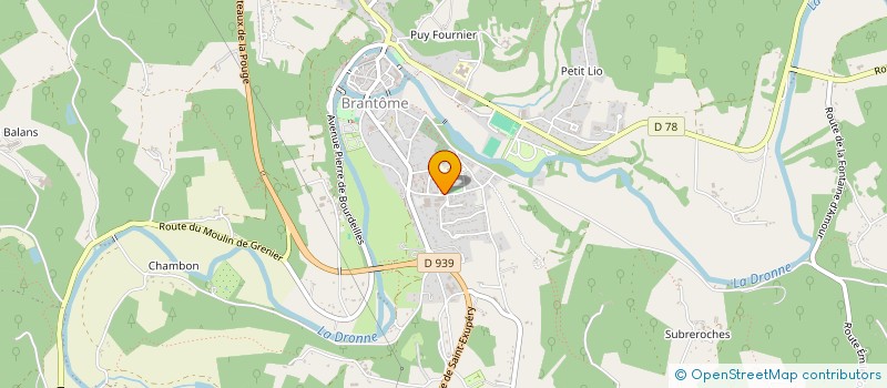 localisation de l'entreprise VAL FLEURI à BRANTOME EN PERIGORD