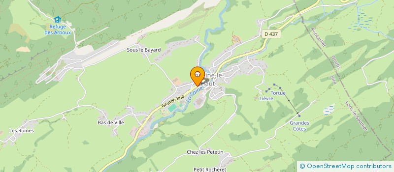 localisation de l'entreprise VAL FONCINE SPORTS à FONCINE-LE-HAUT