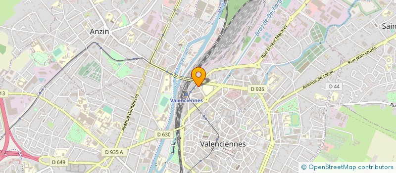 localisation de l'entreprise VAL'GARE à VALENCIENNES