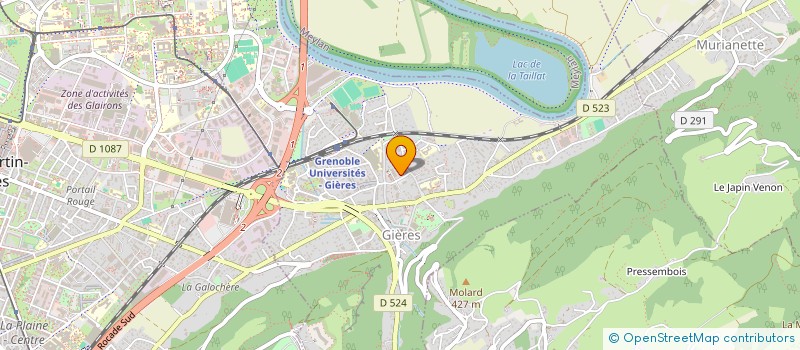 localisation de l'entreprise VAL GIERES  GIERES