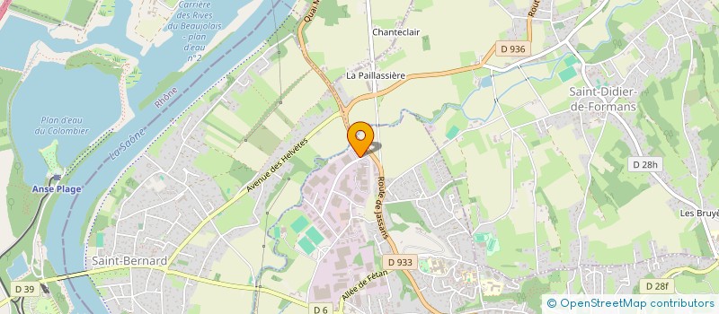 localisation de l'entreprise VAL HORIZON à TREVOUX