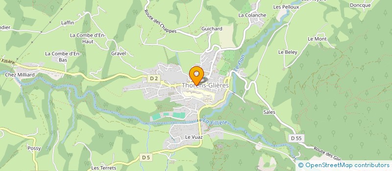 localisation de l'entreprise VAL'IMENTATION GLIERES à FILLIERE