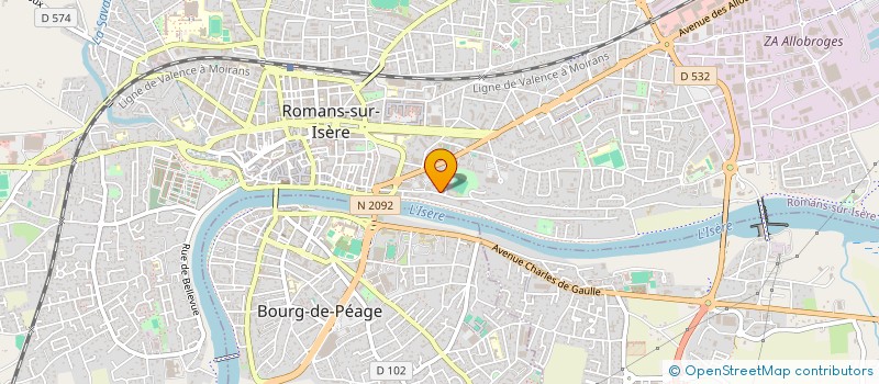 localisation de l'entreprise VAL IMMO  ROMANS-SUR-ISERE