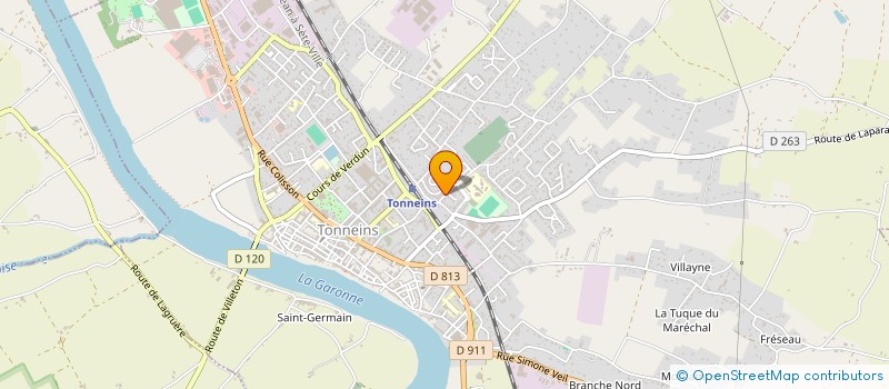 localisation de l'entreprise VAL-LEN  TONNEINS