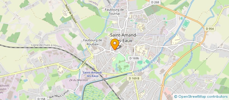localisation de l'entreprise VAL'MENUISERIES  SAINT-AMAND-LES-EAUX